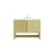 James Martin Vanities Single 48'' Single Vanity, Sunwashed Oak w/ 3 CM White Zeus Quartz Top D404-V48-SWO-3WZ - alternate 1
